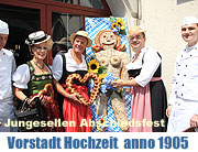Spektakuläres Junggesellen-Abschiedsfest der Münchner „Vorstadt-Hochzeit anno 1905“ im Biergarten des Hofbräuhaus am Platzl am 13.05.2011  (©Foto: MartiN Schmitz)